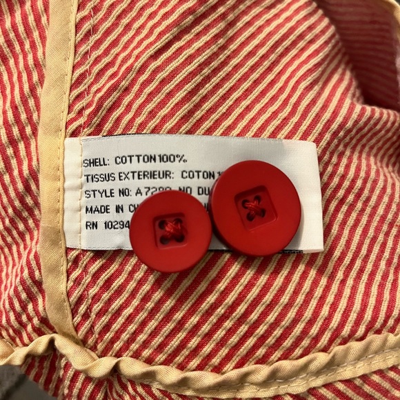 Tulle Red Seersucker Blazer Jacket Anthropologie - Picture 5 of 5